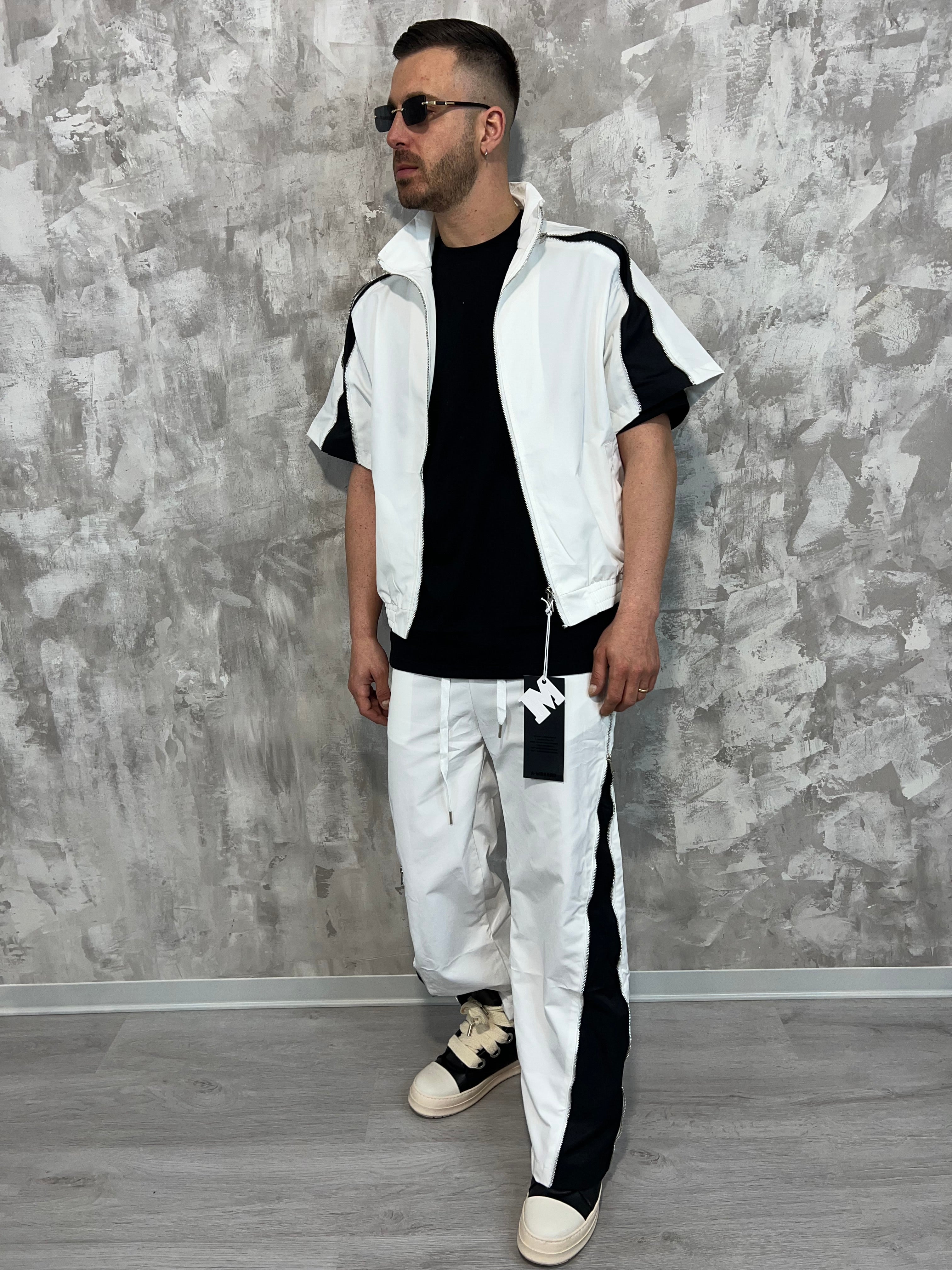 Tracksuit Techno Zip Bianca
