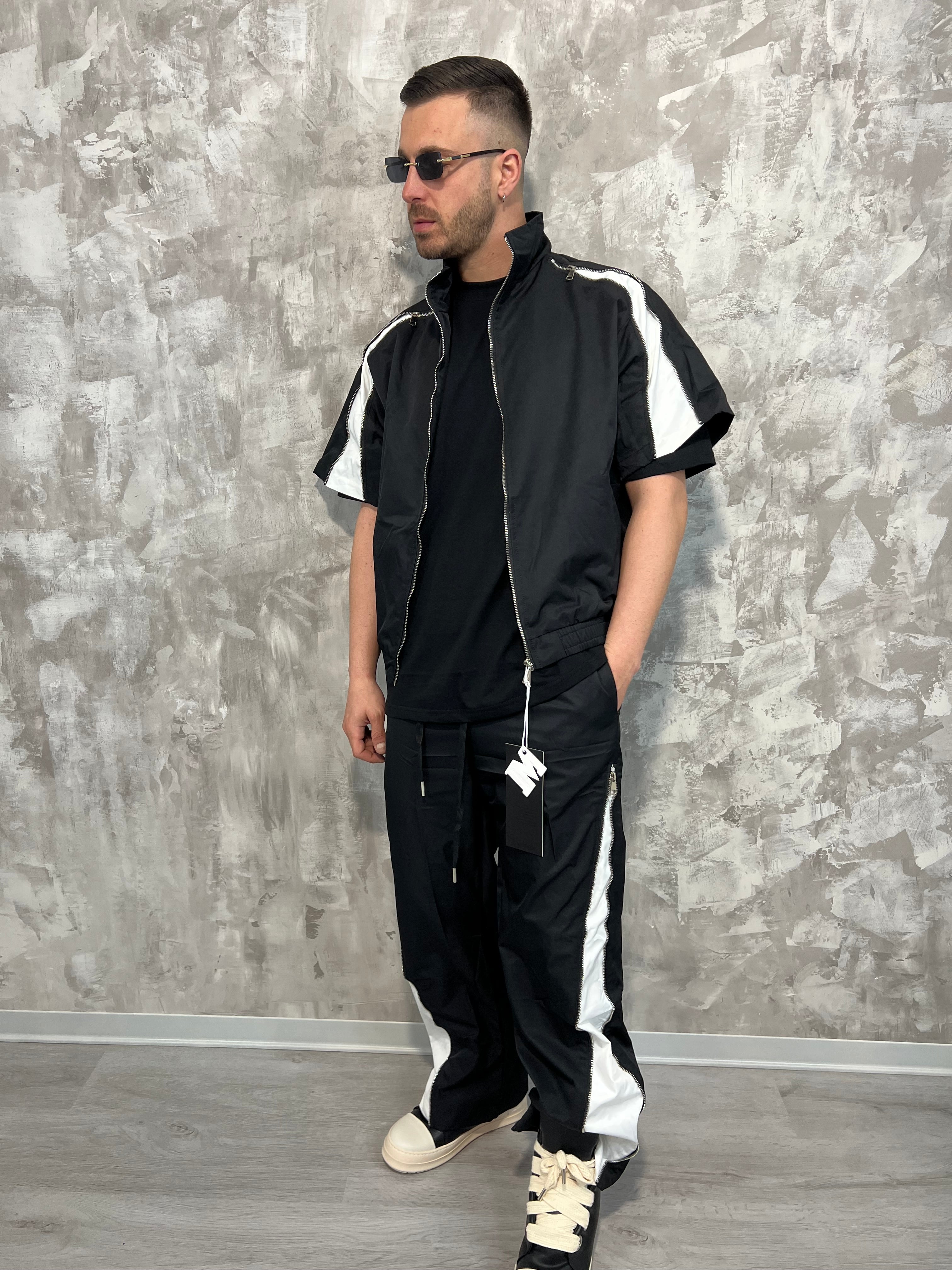 Tracksuit Techno Zip Black